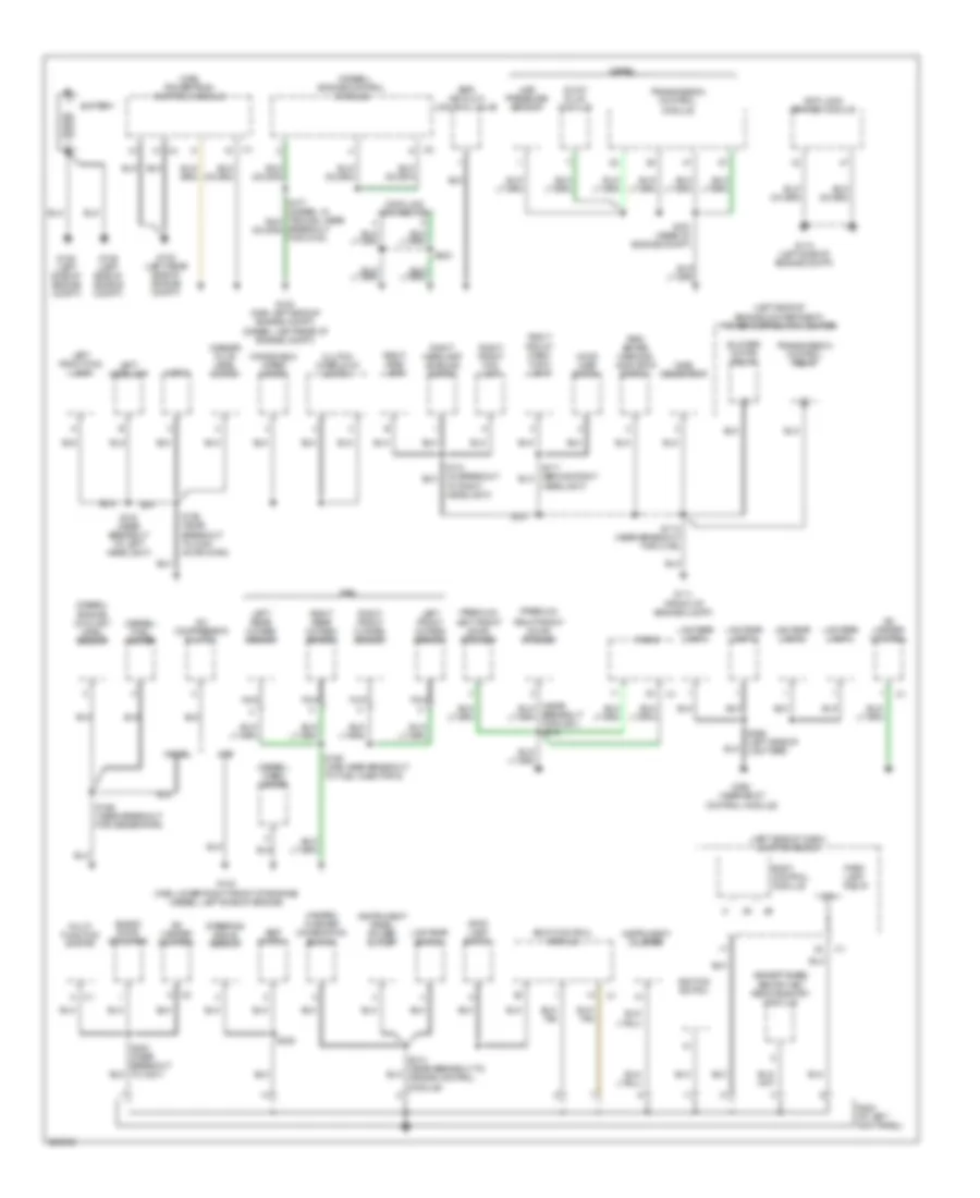Ground Distribution Wiring Diagram 1 of 2 for Jeep Liberty Renegade 2006