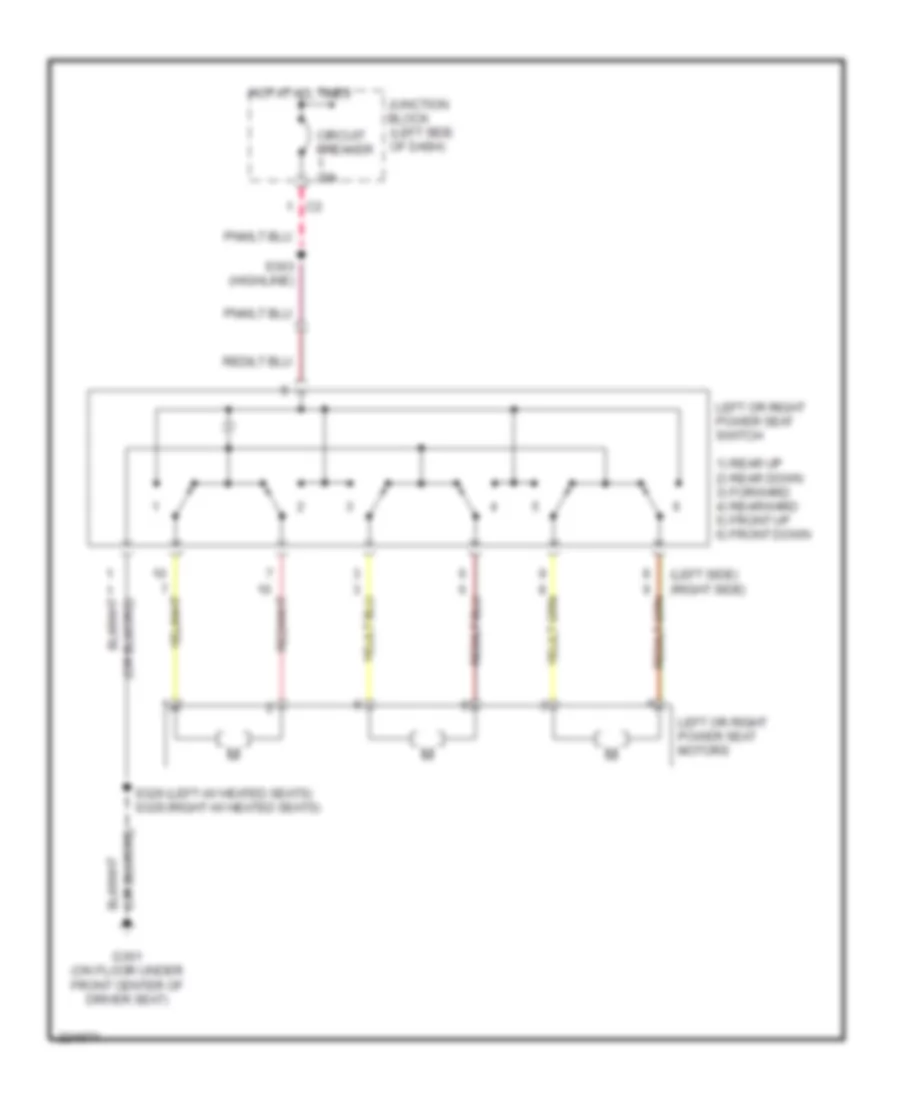 Power Seat Wiring Diagram for Jeep Liberty Renegade 2006
