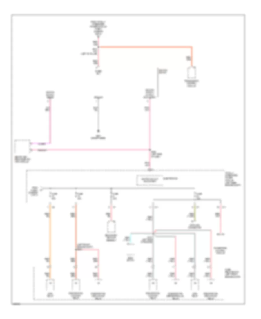 Power Distribution Wiring Diagram 3 of 4 for Jeep Compass Limited 2009