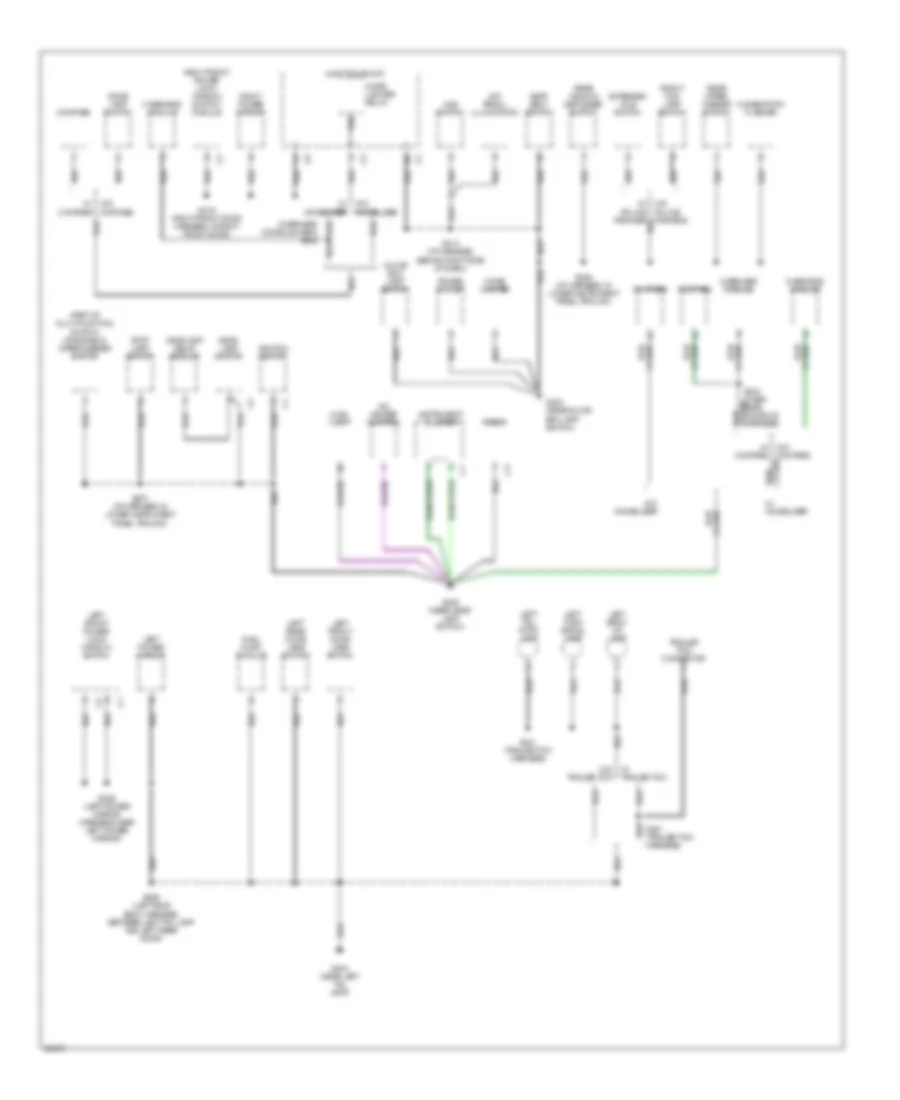 Ground Distribution Wiring Diagram 2 of 2 for Jeep Cherokee Country 1997