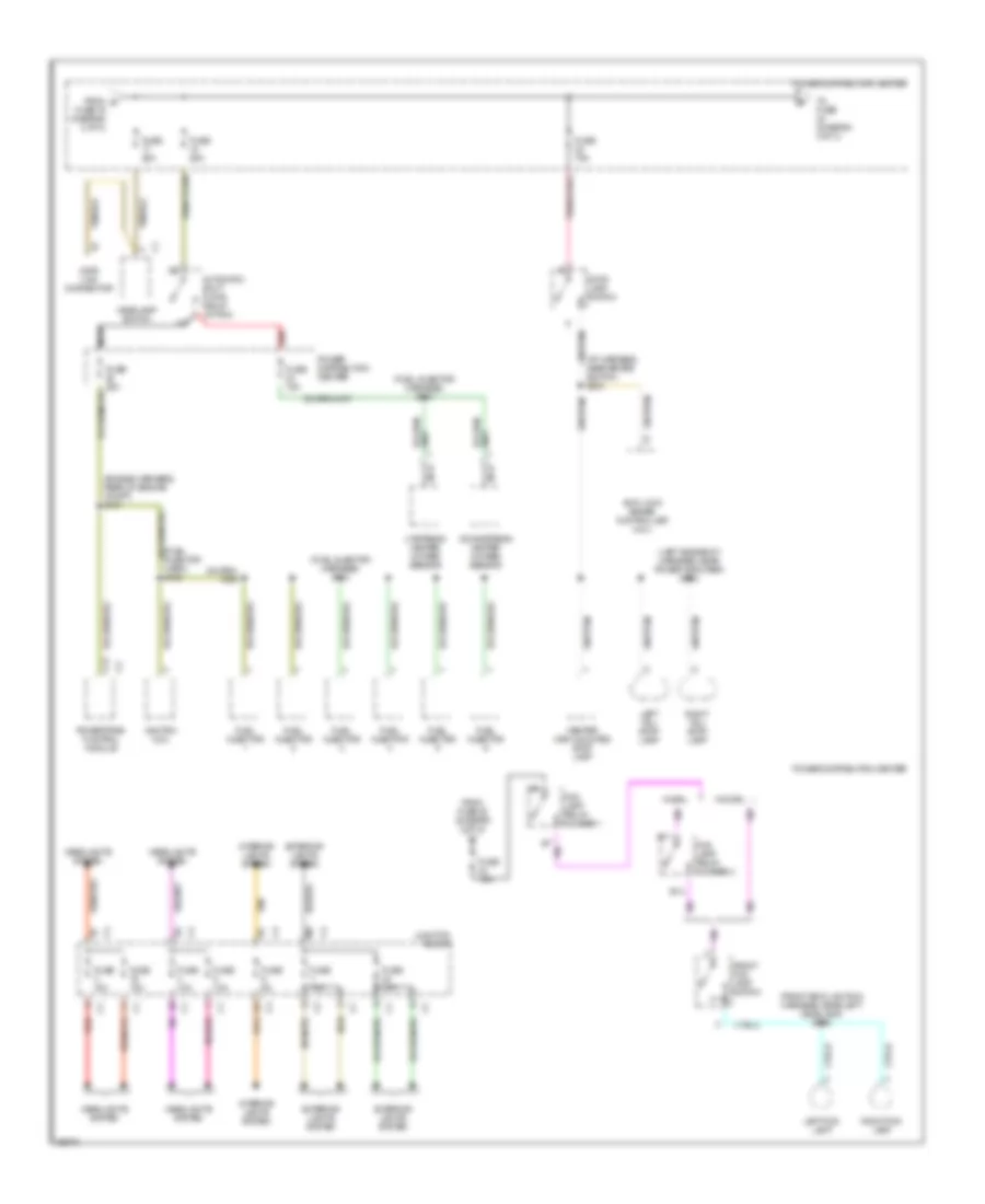 Power Distribution Wiring Diagram 3 of 3 for Jeep Cherokee Country 1997