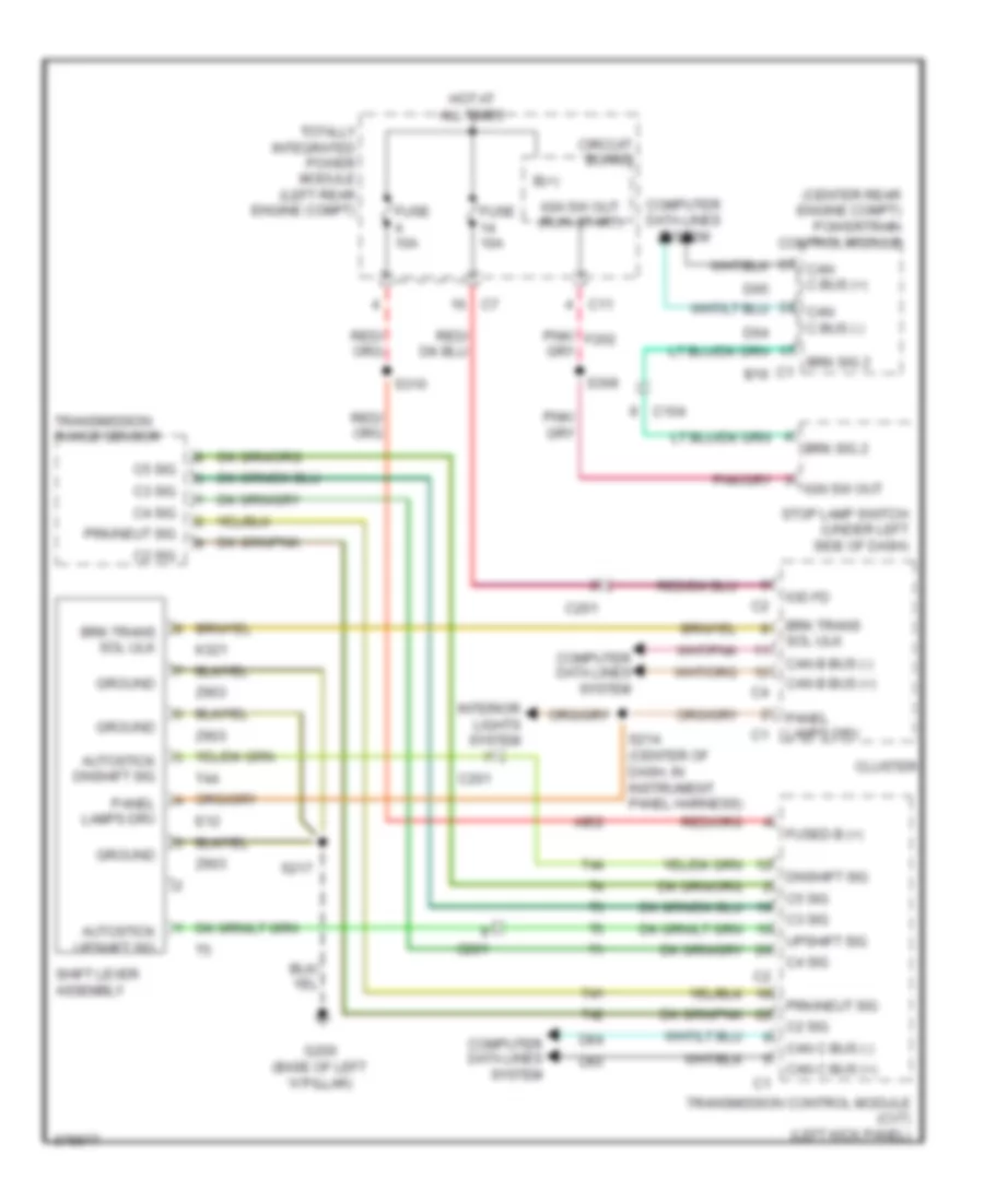 Shift Interlock Wiring Diagram with Autostick for Jeep Patriot Sport 2011