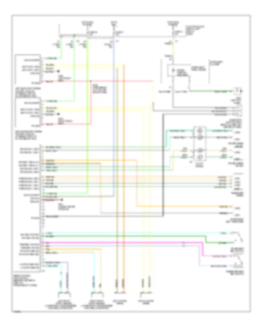 Supplemental Restraint Wiring Diagram for Jeep Liberty Renegade 2002