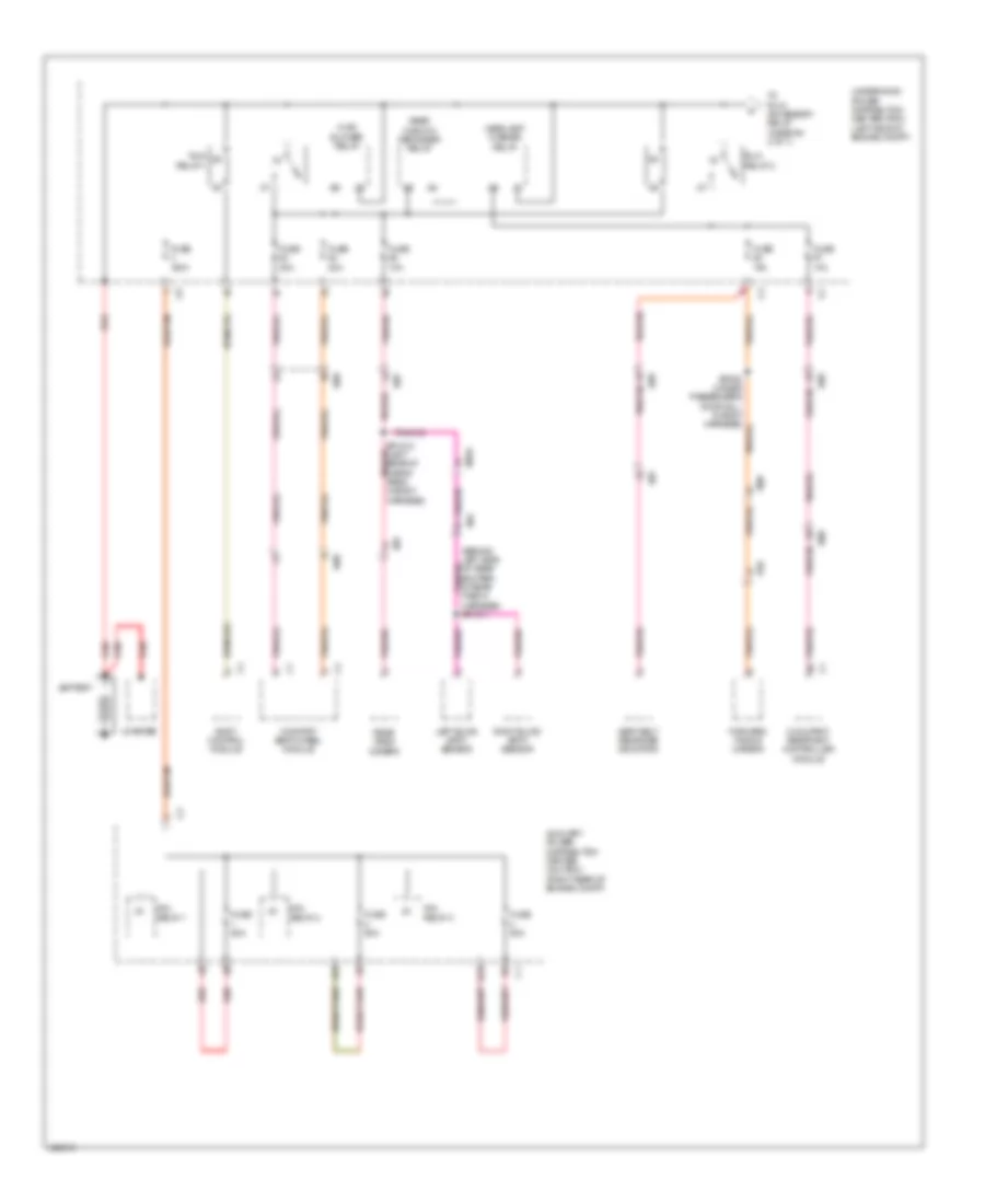 Power Distribution Wiring Diagram 1 of 7 for Jeep Cherokee Latitude 2014