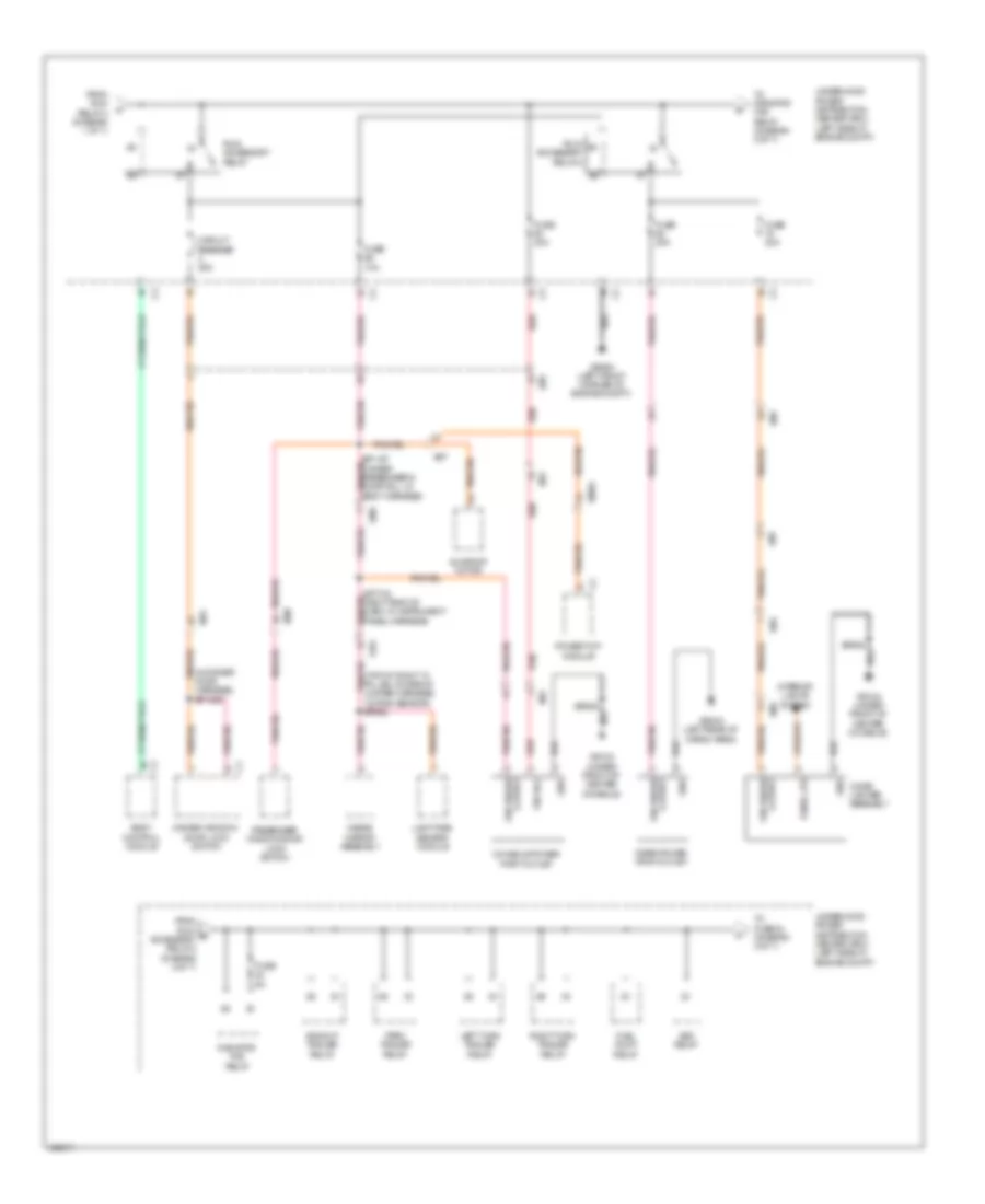 Power Distribution Wiring Diagram (2 of 7) for Jeep Cherokee Latitude 2014