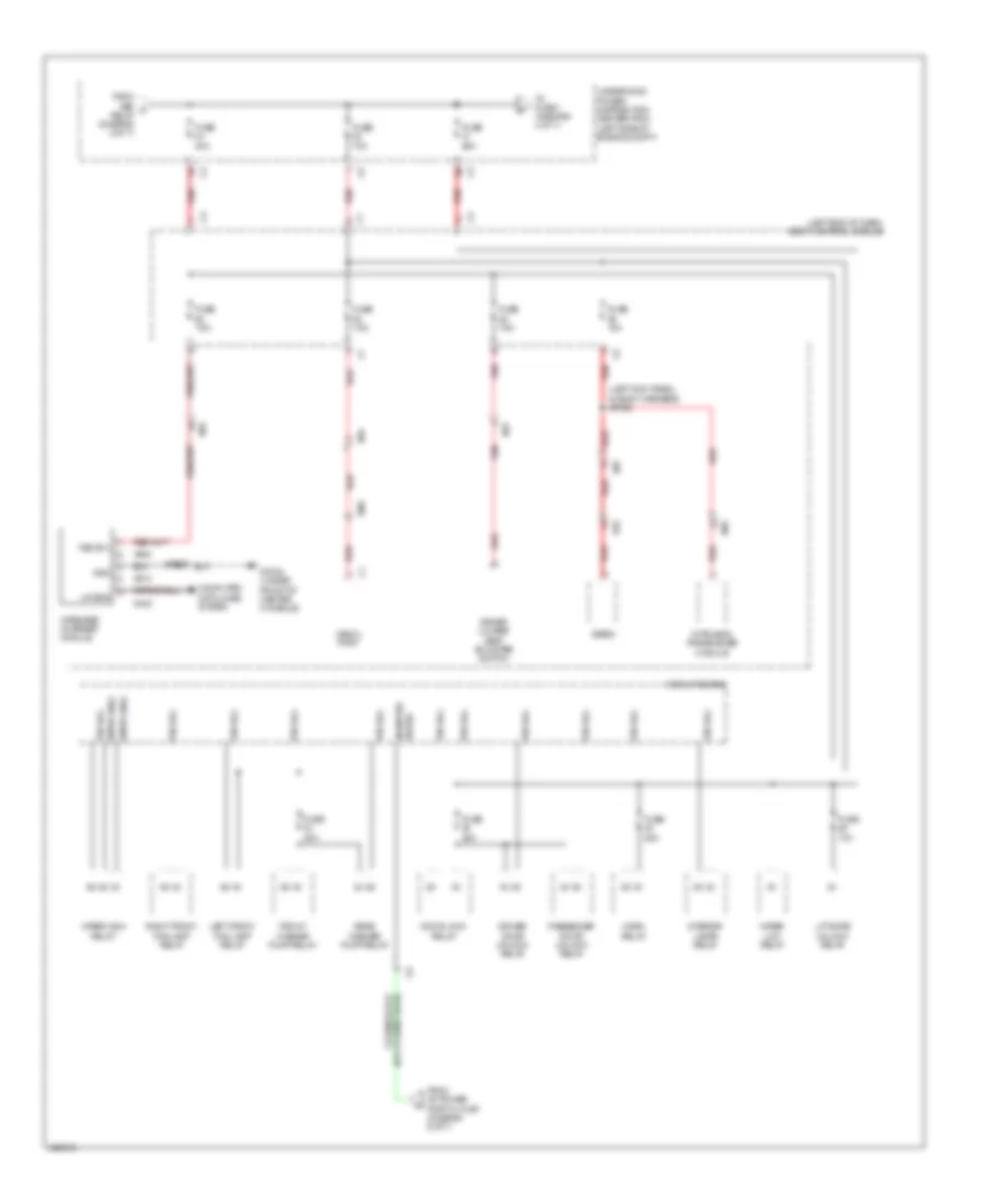 Power Distribution Wiring Diagram 3 of 7 for Jeep Cherokee Latitude 2014