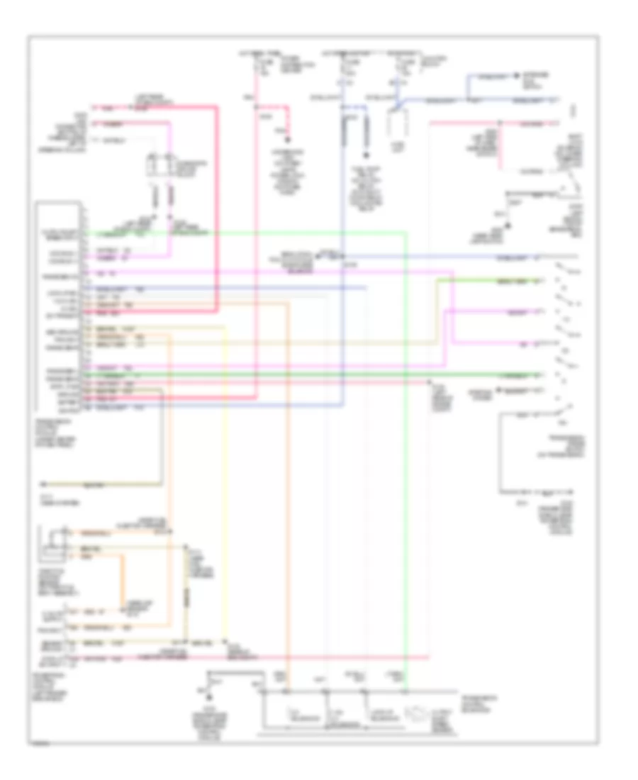 4.0L, Transmission Wiring Diagram for Jeep Cherokee SE 1997