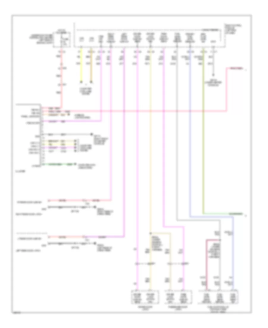 Instrument Cluster Wiring Diagram 1 of 2 for Jeep Cherokee Limited 2014