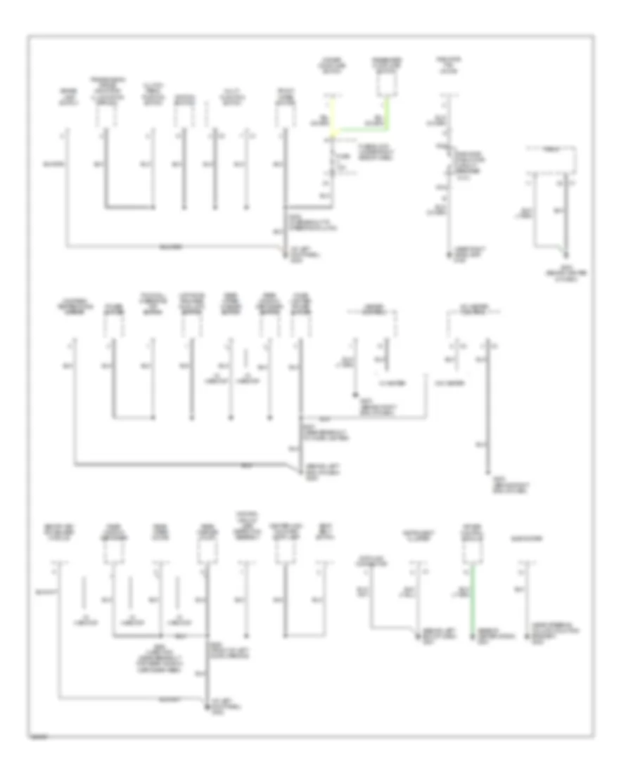 Ground Distribution Wiring Diagram 2 of 2 for Jeep Wrangler Rubicon 2006