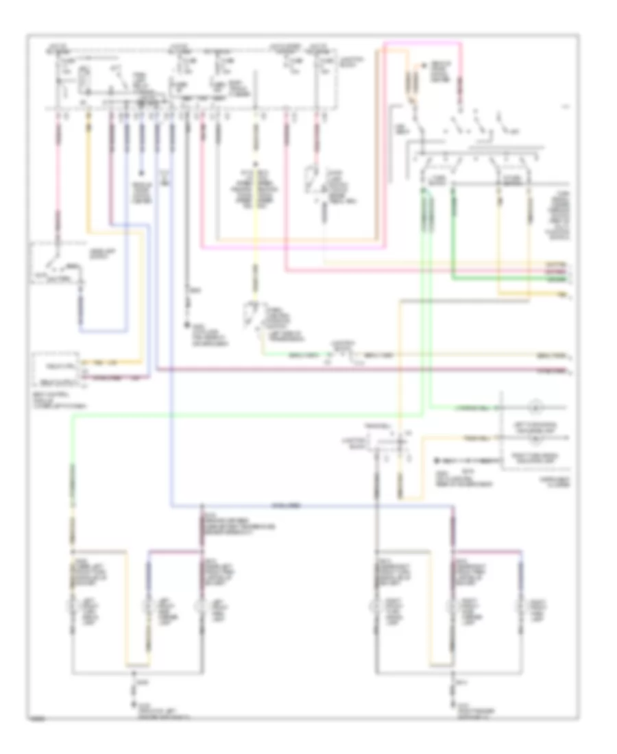 Exterior Lamps Wiring Diagram 1 of 2 for Jeep Grand Cherokee Laredo 1997