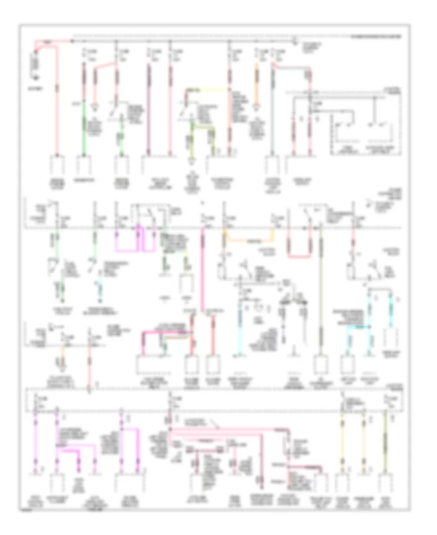 Power Distribution Wiring Diagram 1 of 3 for Jeep Grand Cherokee Laredo 1997