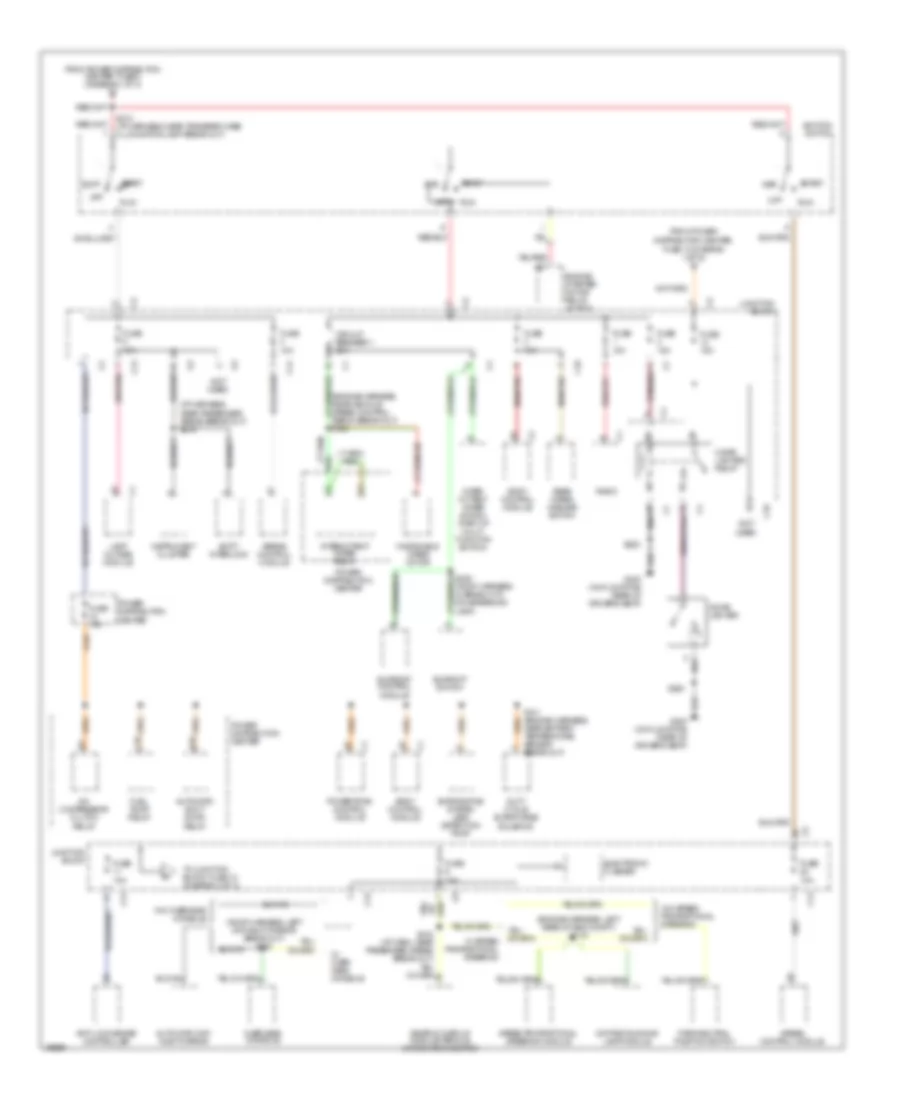 Power Distribution Wiring Diagram 2 of 3 for Jeep Grand Cherokee Laredo 1997