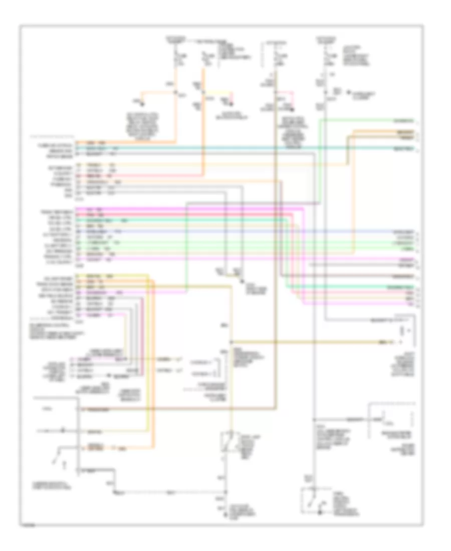 Transmission Wiring Diagram 1 of 2 for Jeep Grand Cherokee Laredo 1997