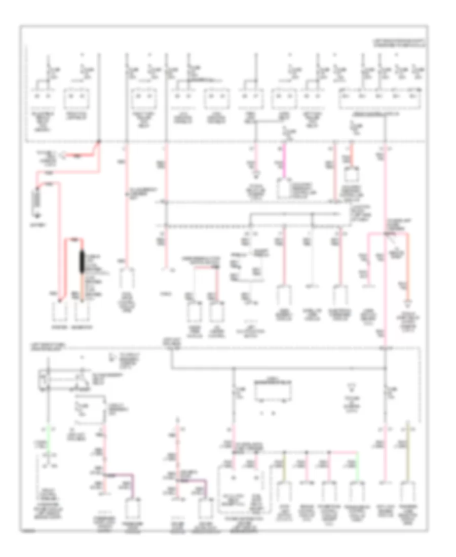 Power Distribution Wiring Diagram 1 of 4 for Jeep Grand Cherokee Laredo 2009