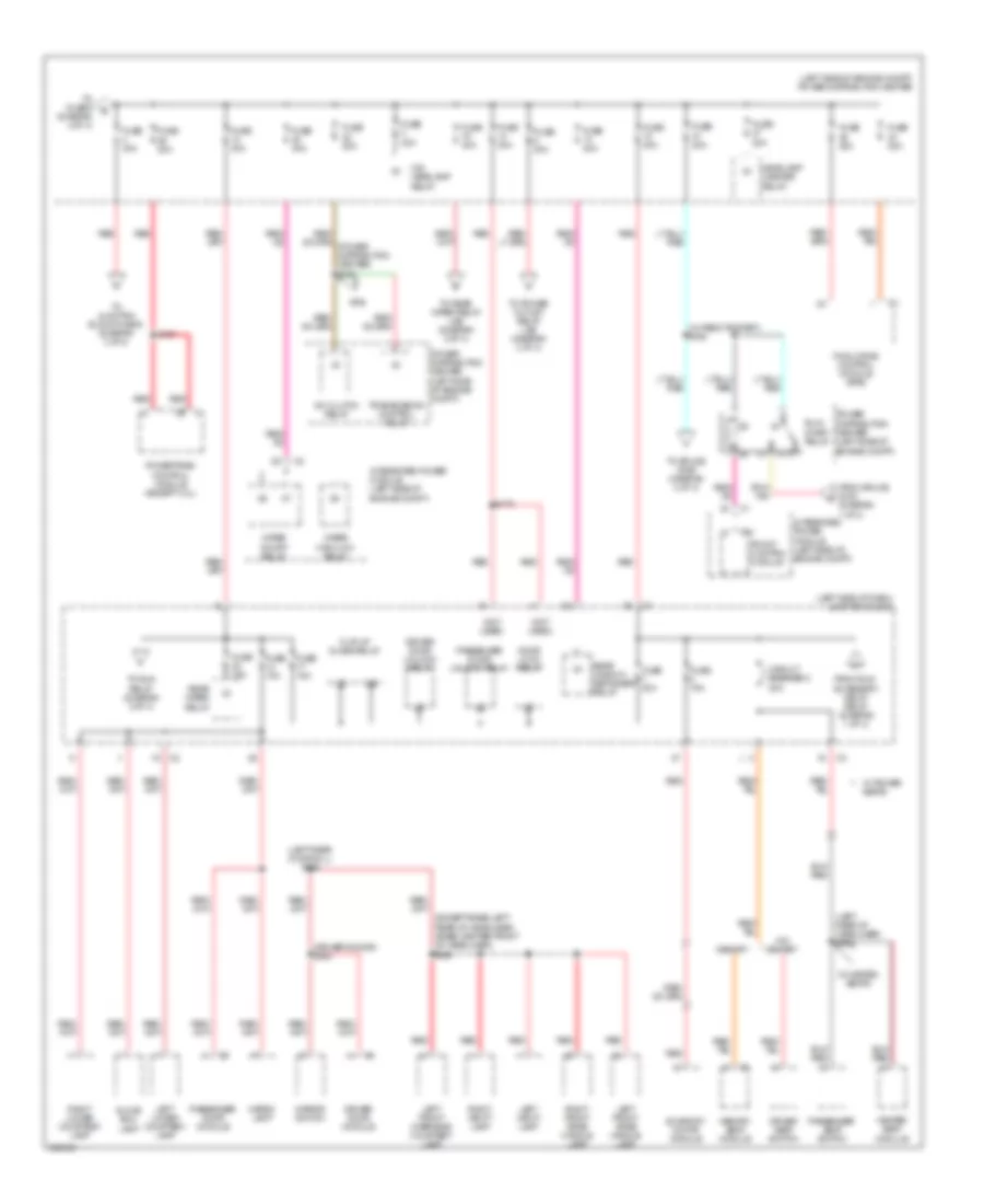 Power Distribution Wiring Diagram 2 of 4 for Jeep Grand Cherokee Laredo 2009