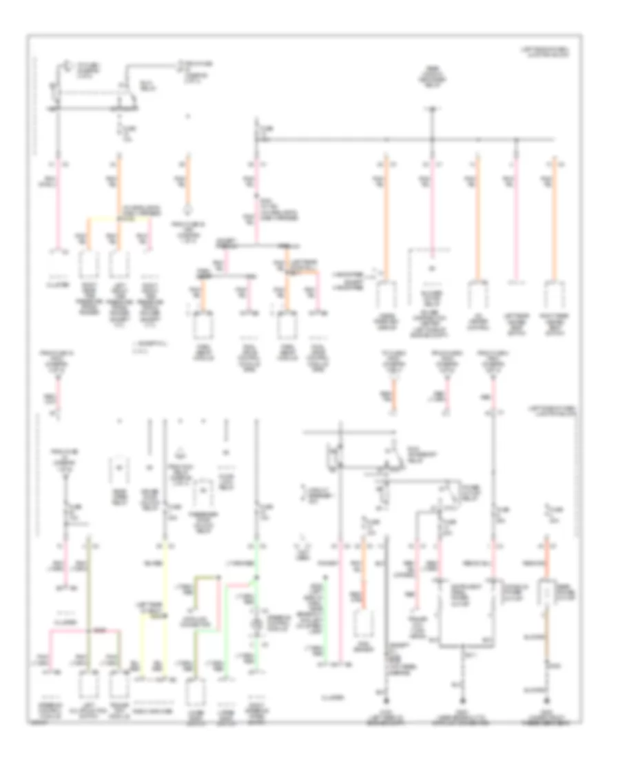 Power Distribution Wiring Diagram 3 of 4 for Jeep Grand Cherokee Laredo 2009