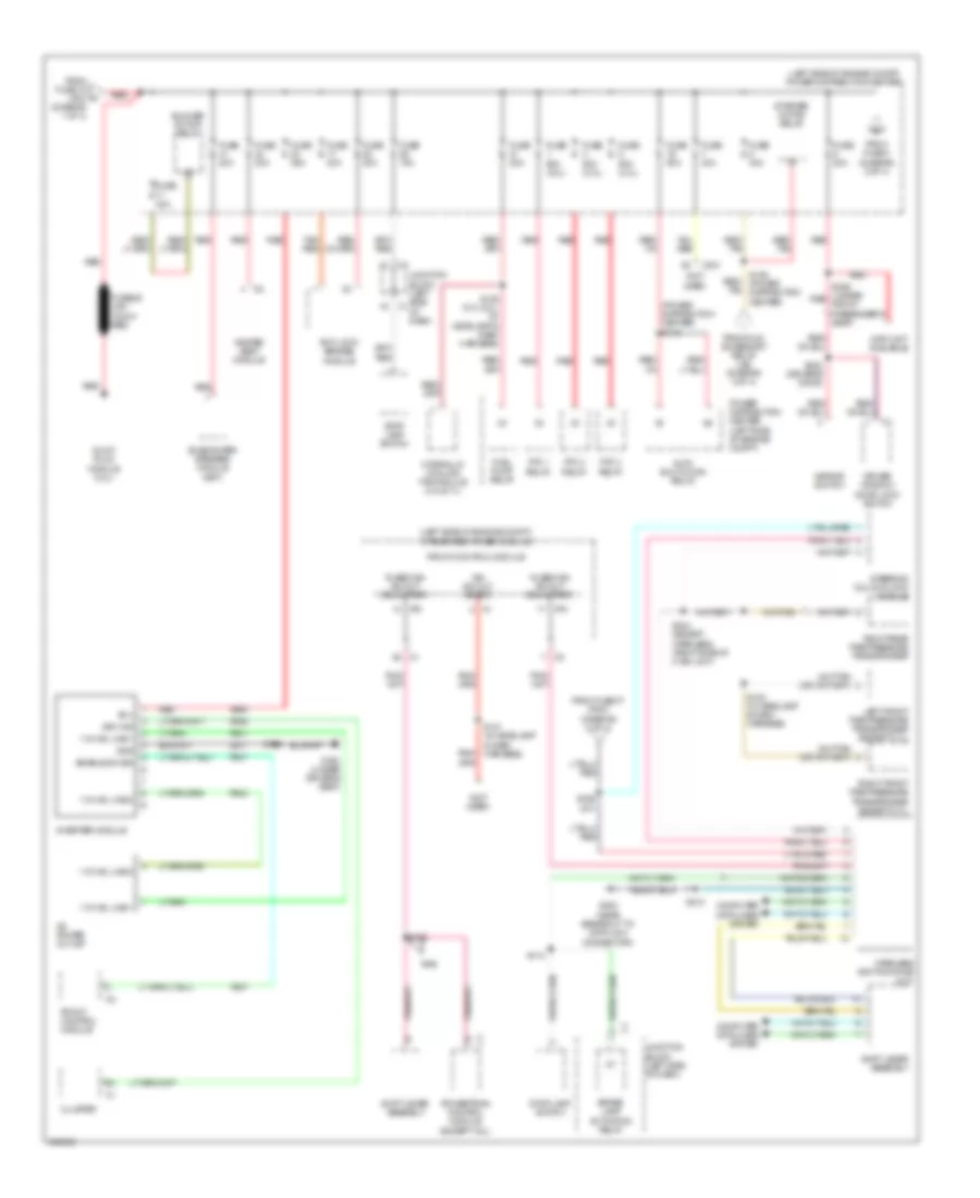 Power Distribution Wiring Diagram 4 of 4 for Jeep Grand Cherokee Laredo 2009