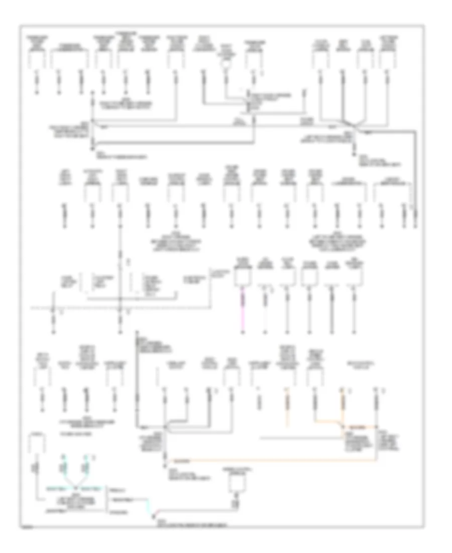 Ground Distribution Wiring Diagram 2 of 2 for Jeep Grand Cherokee Limited 1997