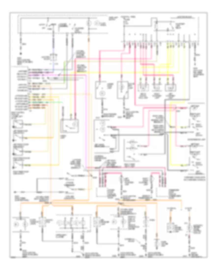 Interior Light Wiring Diagram for Jeep Grand Cherokee Limited 1997