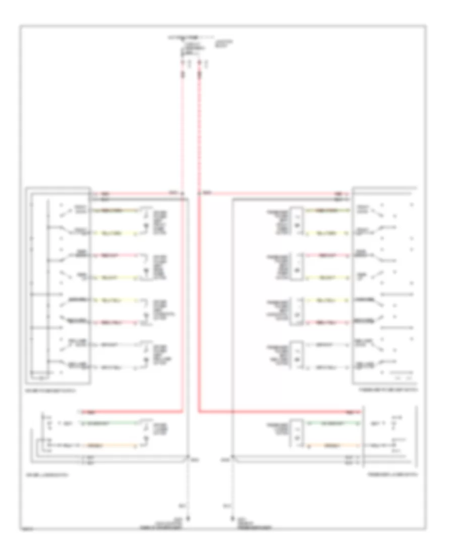 Power  Lumbar Seat Wiring Diagram for Jeep Grand Cherokee Limited 1997