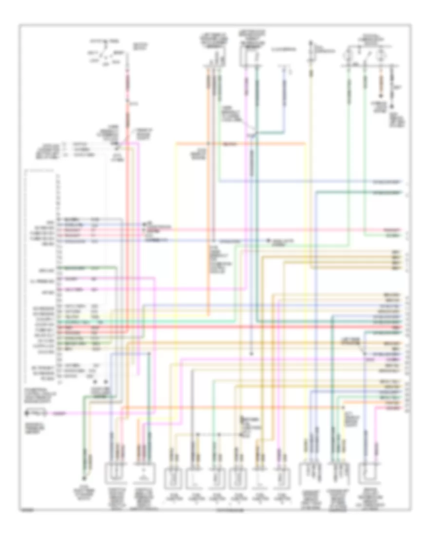 4.0L, Engine Performance Wiring Diagram (1 of 4) for Jeep Wrangler SE 2006