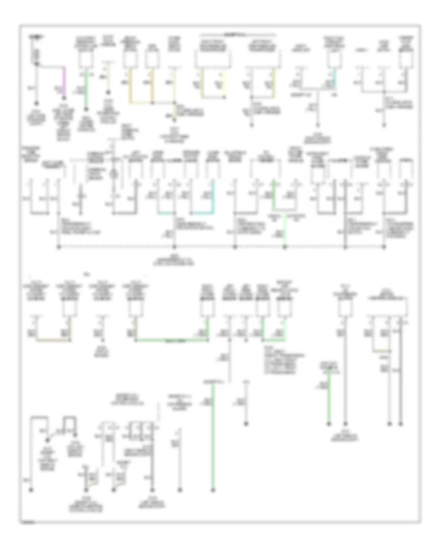 Ground Distribution Wiring Diagram 1 of 3 for Jeep Grand Cherokee Limited 2009