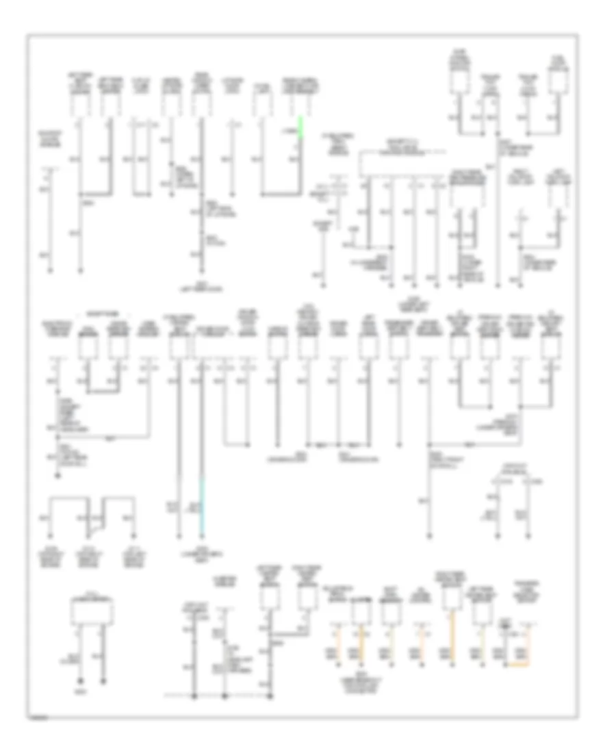 Ground Distribution Wiring Diagram 3 of 3 for Jeep Grand Cherokee Limited 2009