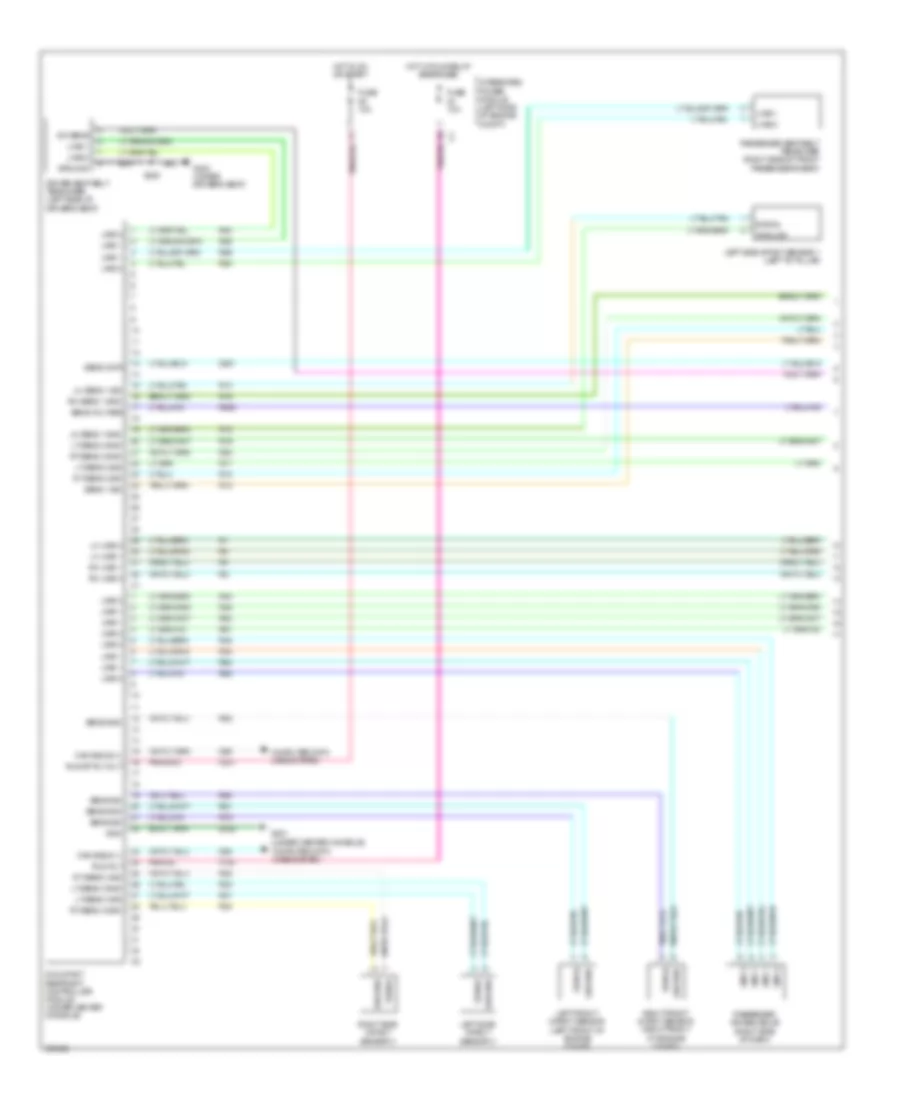 Supplemental Restraints Wiring Diagram 1 of 2 for Jeep Grand Cherokee Limited 2009