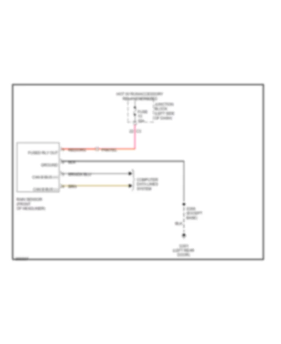 схема Датчика дождя для Jeep Grand Cherokee Limited 2009