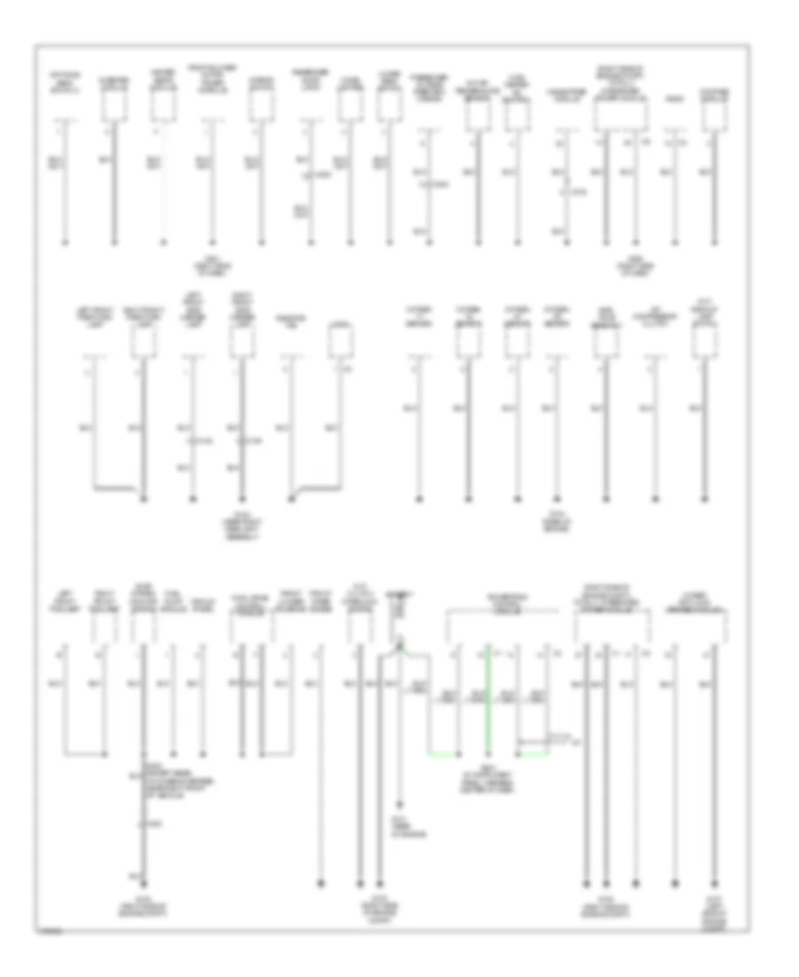 Ground Distribution Wiring Diagram 1 of 2 for Jeep Wrangler Sport 2011
