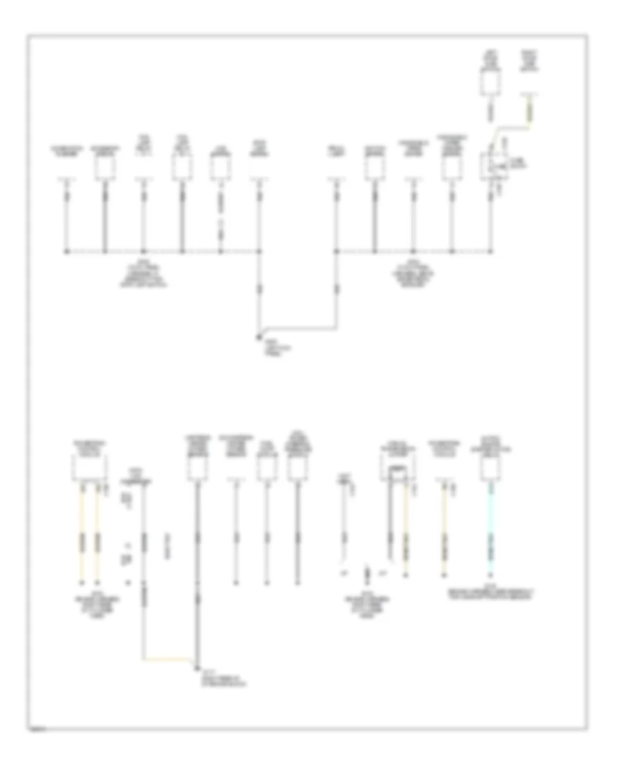 Ground Distribution Wiring Diagram 2 of 2 for Jeep Wrangler SE 1997