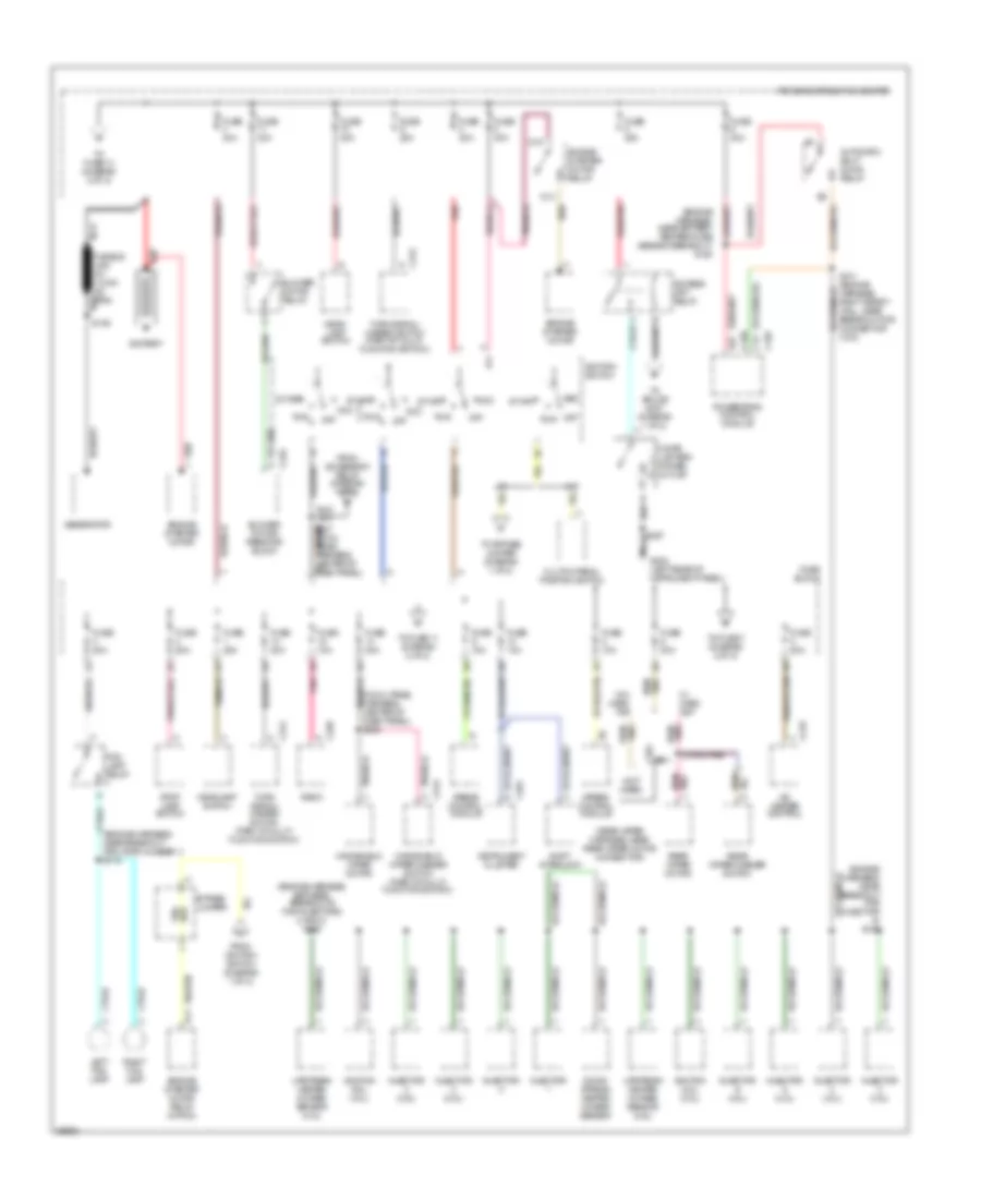 Power Distribution Wiring Diagram 1 of 2 for Jeep Wrangler SE 1997