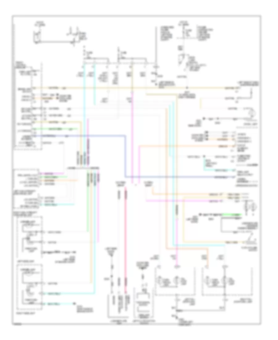 Exterior Lamps Wiring Diagram for Jeep Grand Cherokee SRT 8 2009