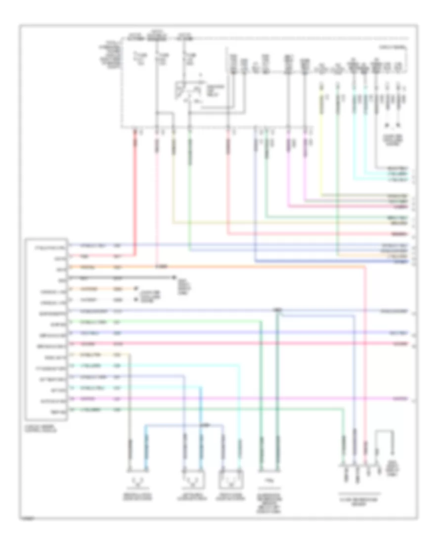 Электросхема кондиционера (1 из 2) для Jeep Wrangler Unlimited Sahara 2011