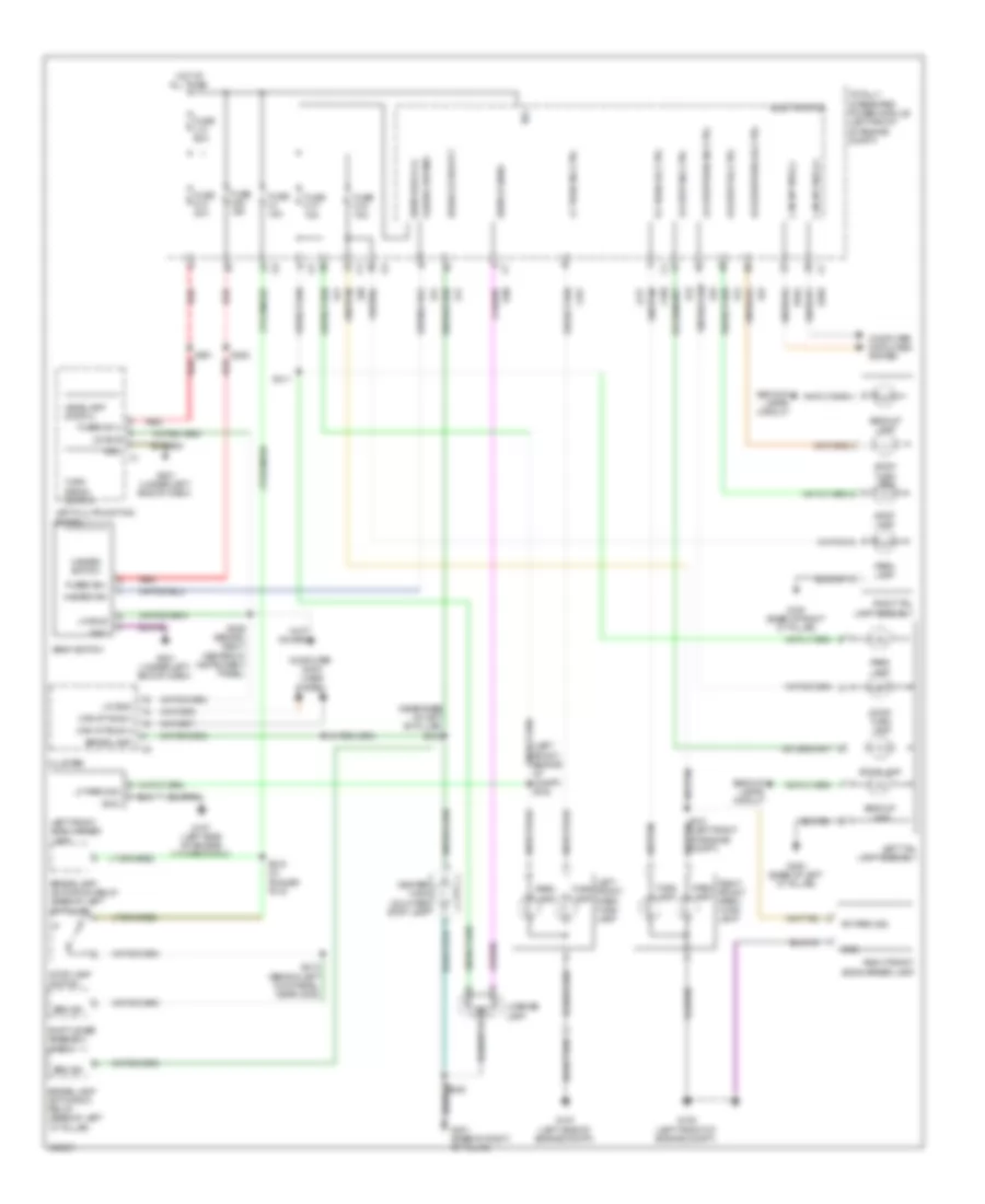 Exterior Lamps Wiring Diagram for Jeep Liberty Limited 2009