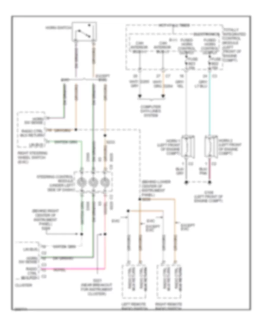 Horn Wiring Diagram for Jeep Liberty Limited 2009