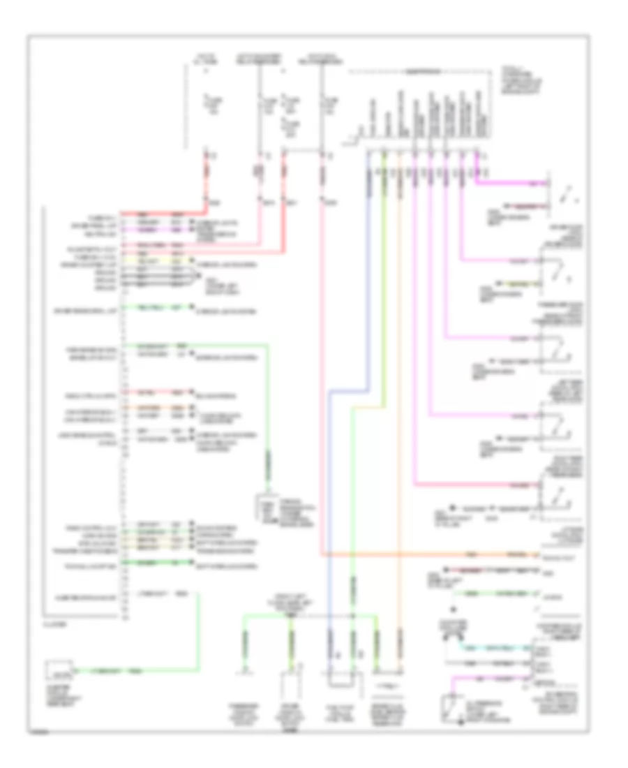 Instrument Cluster Wiring Diagram for Jeep Liberty Limited 2009
