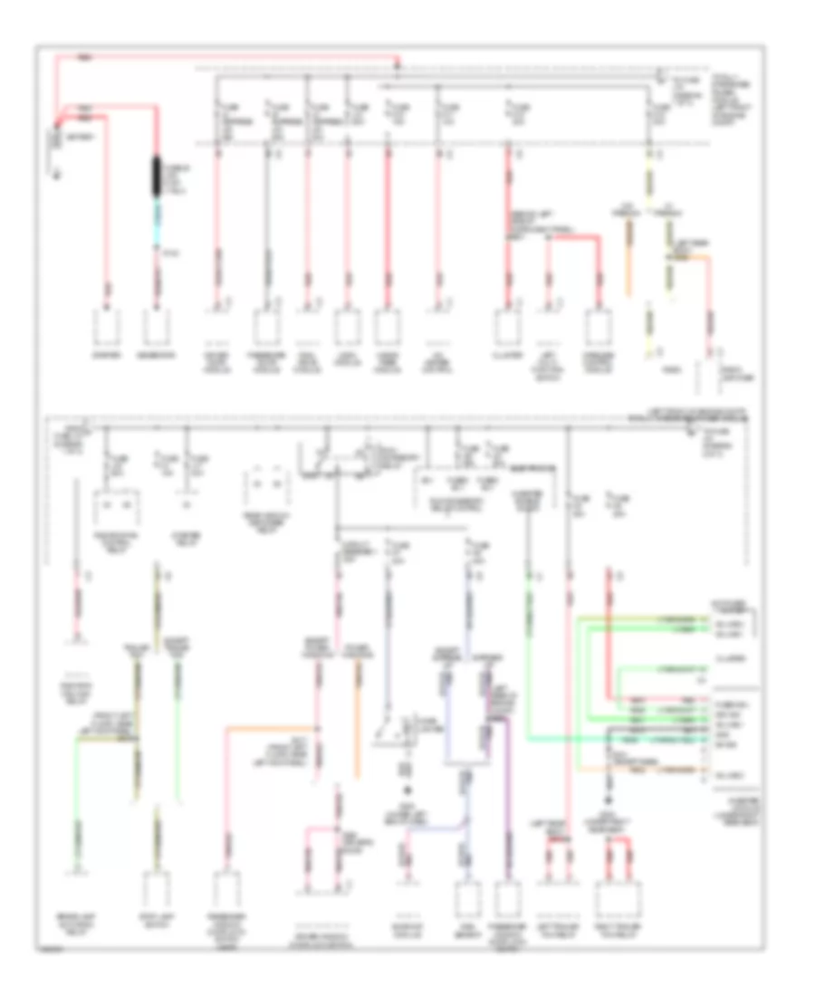 Power Distribution Wiring Diagram 1 of 3 for Jeep Liberty Limited 2009