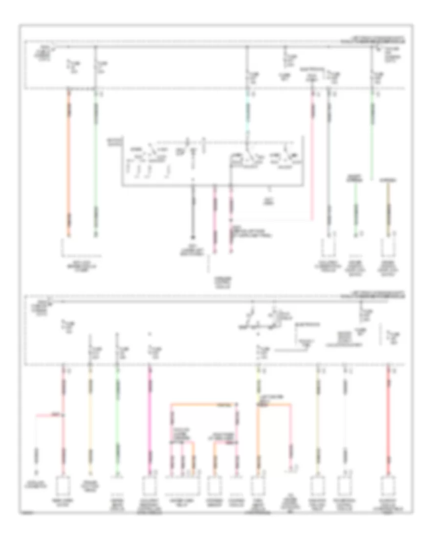 Power Distribution Wiring Diagram 3 of 3 for Jeep Liberty Limited 2009