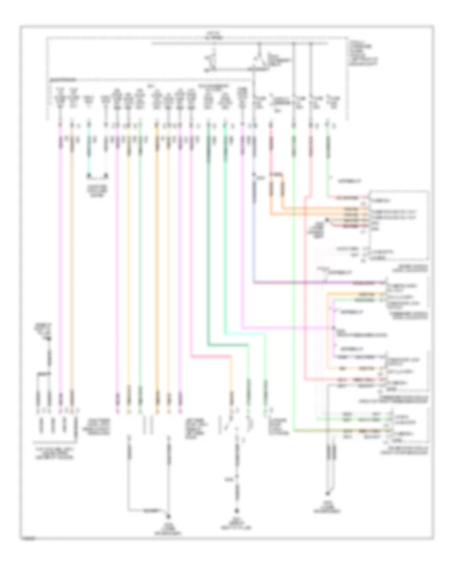 Power Door Locks Wiring Diagram (2 of 2) for Jeep Liberty Limited 2009