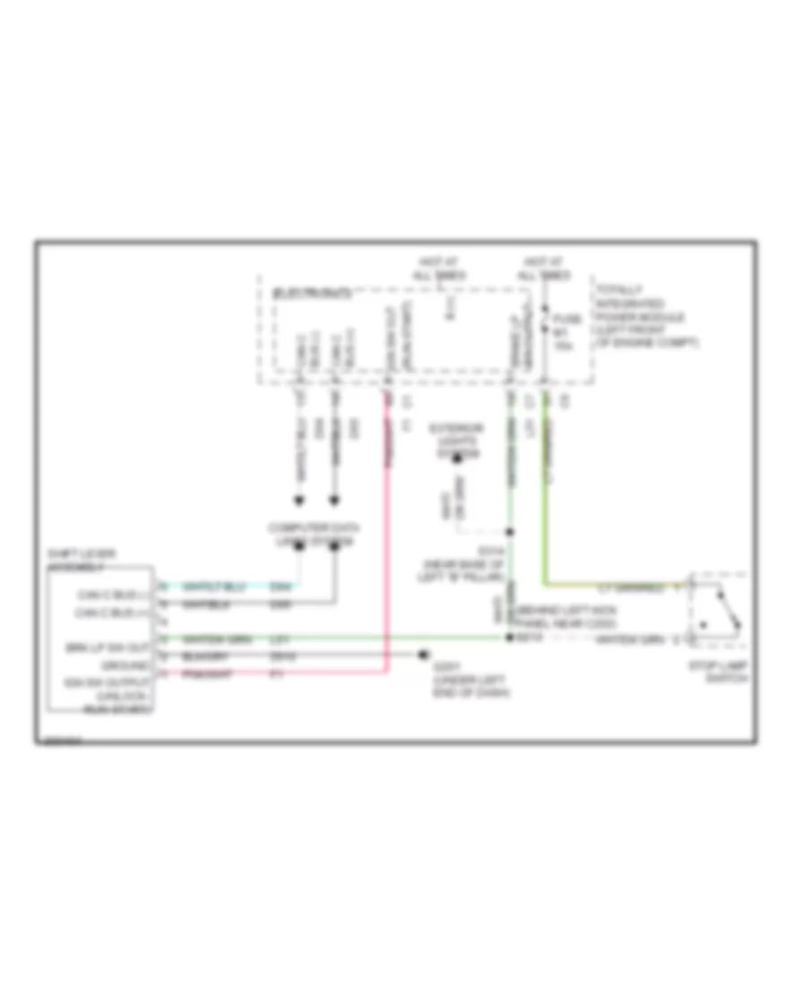 Shift Interlock Wiring Diagram with NAG1 Transmission for Jeep Liberty Limited 2009