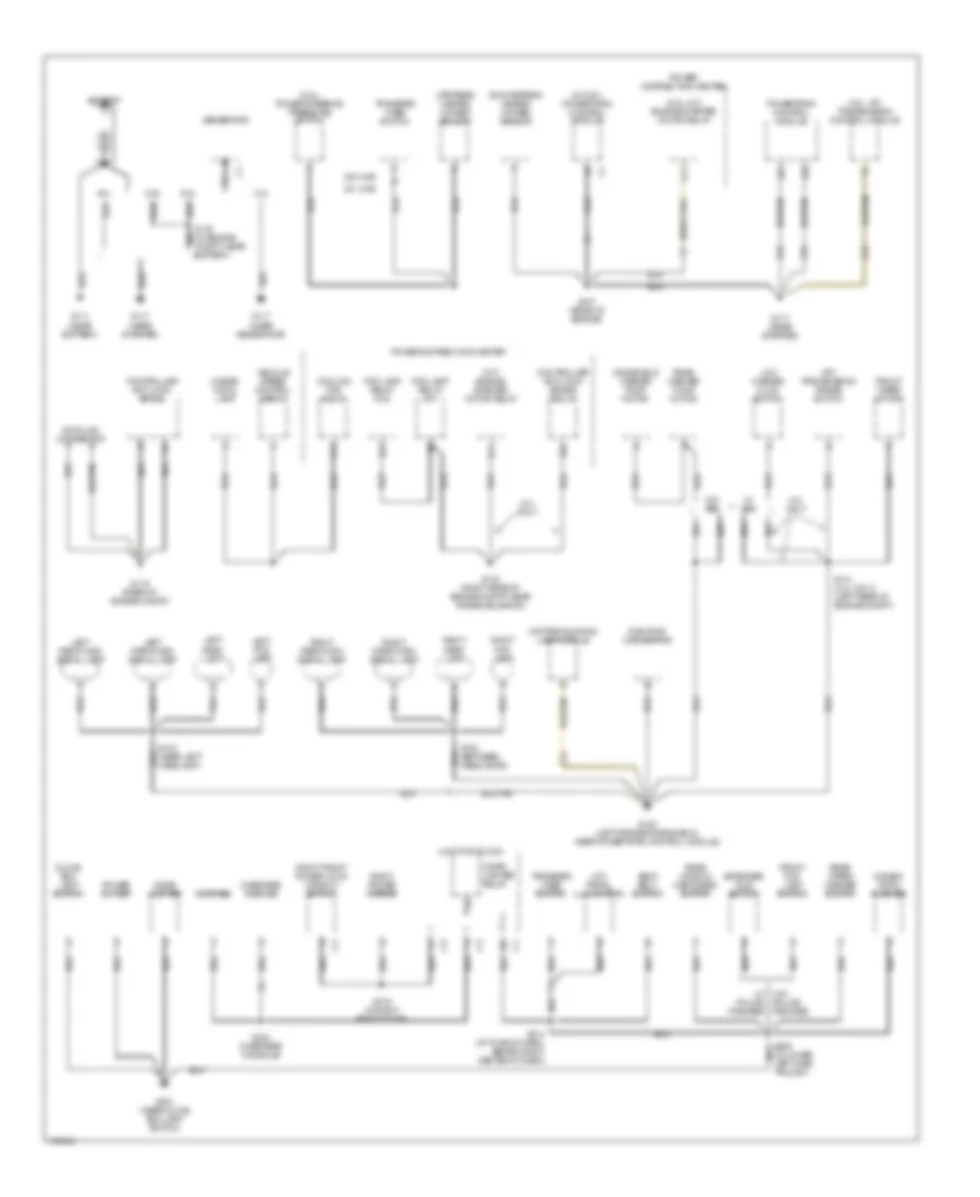 Ground Distribution Wiring Diagram 1 of 2 for Jeep Cherokee Classic 1998