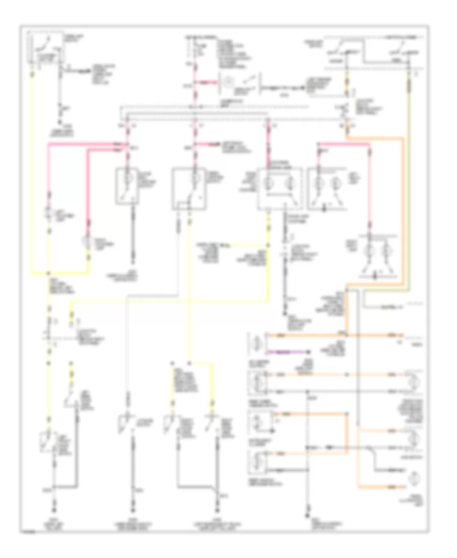 Interior Light Wiring Diagram for Jeep Cherokee Classic 1998