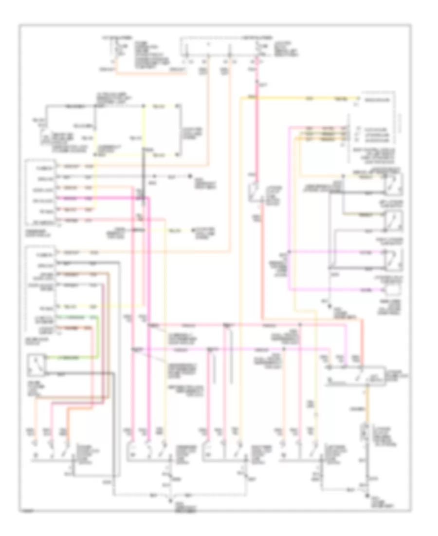 Power Door Locks Wiring Diagram for Jeep Grand Cherokee Laredo 2003