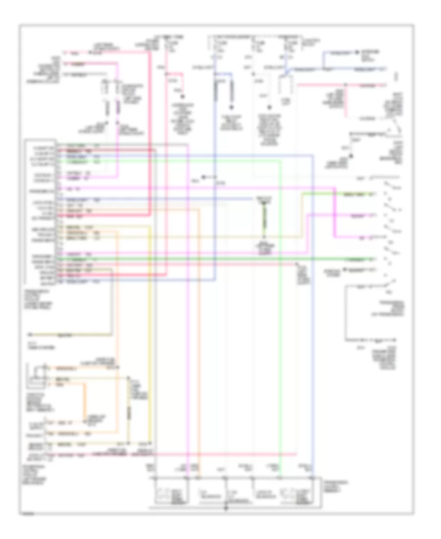 4.0L, Transmission Wiring Diagram for Jeep Cherokee Limited 1998