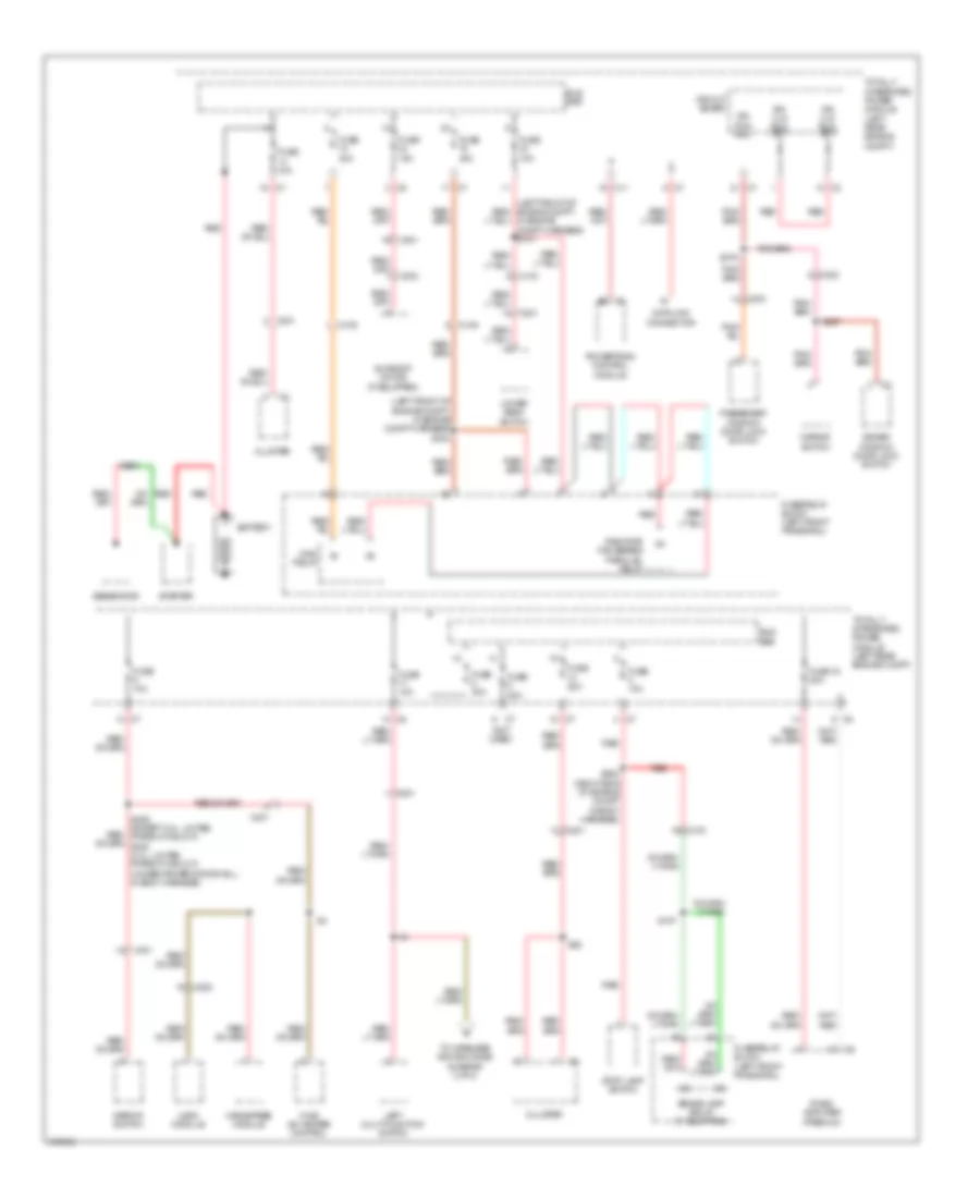 Power Distribution Wiring Diagram 1 of 3 for Jeep Compass Latitude 2012