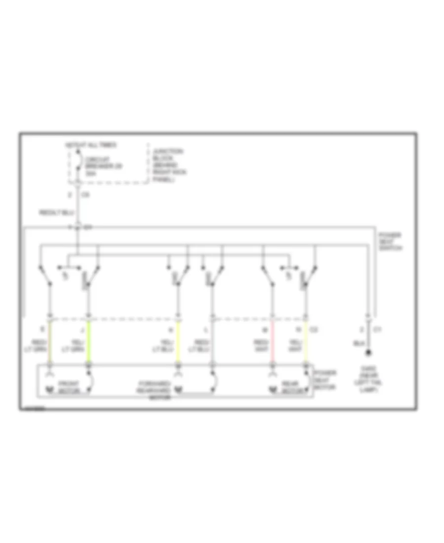 Power Seat Wiring Diagrams for Jeep Cherokee SE 1998