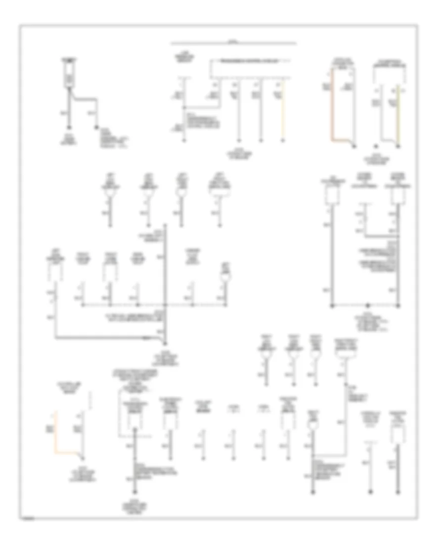 Ground Distribution Wiring Diagram 1 of 4 for Jeep Grand Cherokee Limited 2003
