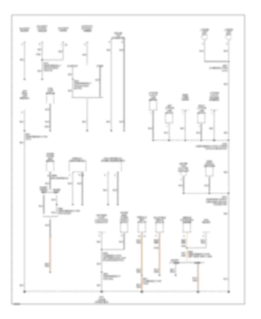 Ground Distribution Wiring Diagram 2 of 4 for Jeep Grand Cherokee Limited 2003