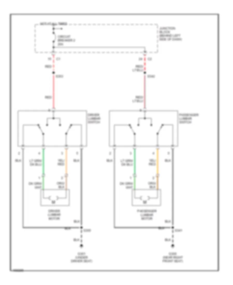 Lumbar Wiring Diagram for Jeep Grand Cherokee Limited 2003